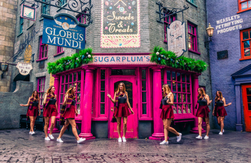 At Sugarplums in the Wizarding World of Harry Potter at Universal Studios Orlando