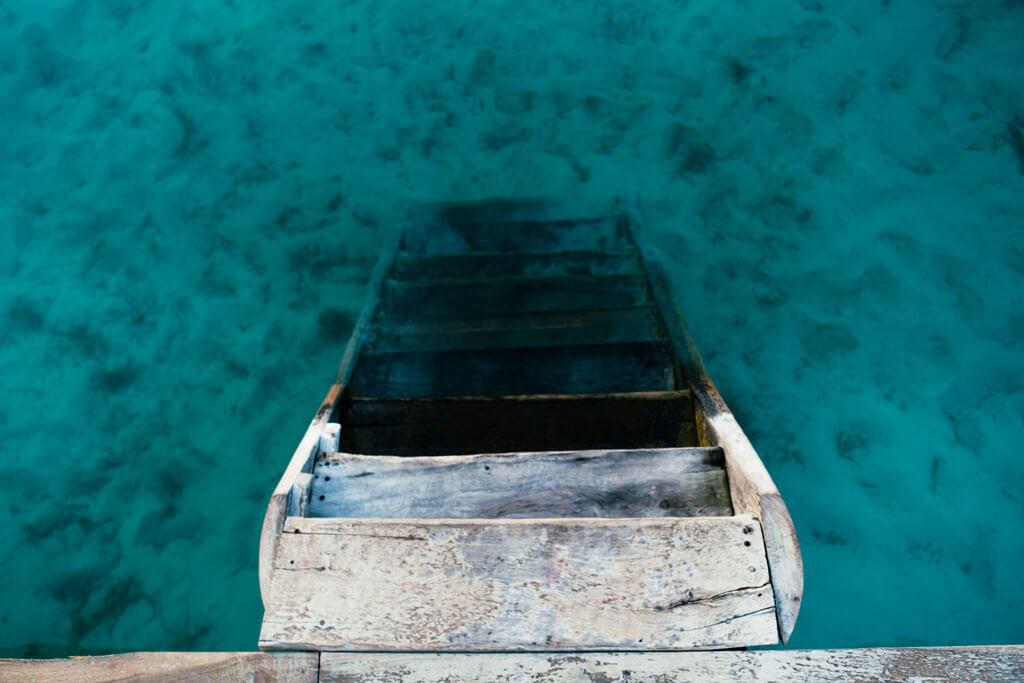 Sunrise stairs at Casa Bakal in Bacalar