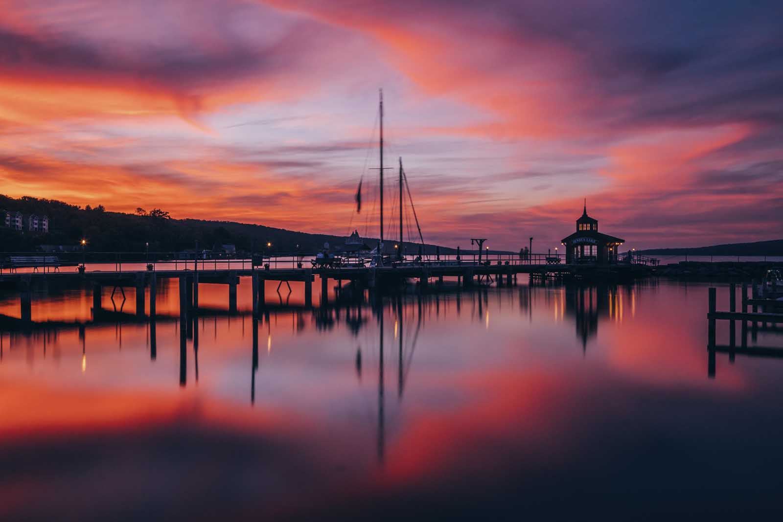 Sunset on Seneca Lake in the Finger Lakes