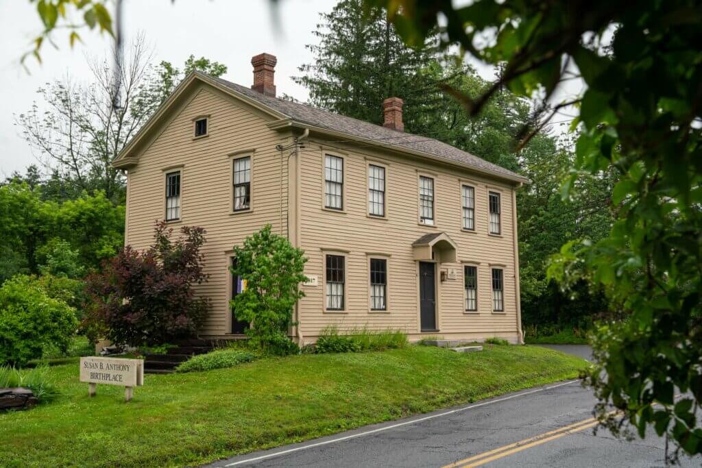 Susan B Anthony Birthplace and Museum in Adams Massachusetts in the Berkshires