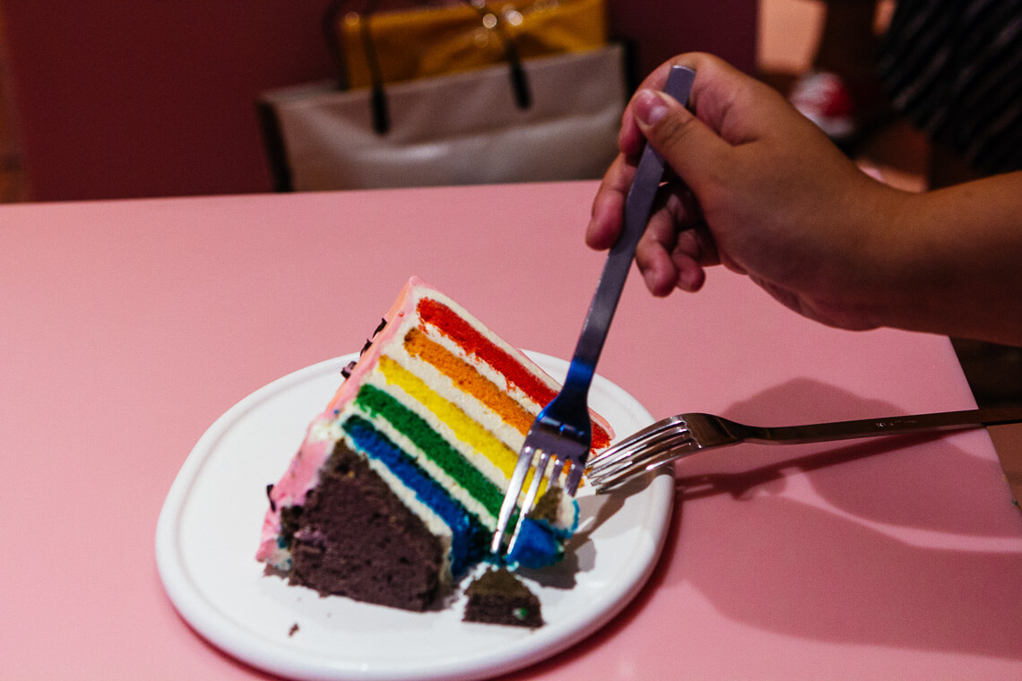 rainbow cake dore dore