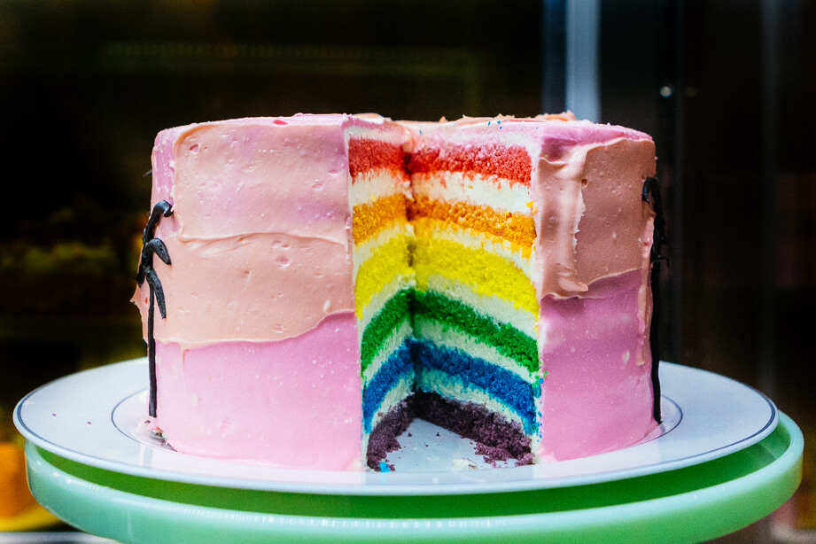 rainbow cake dore dore