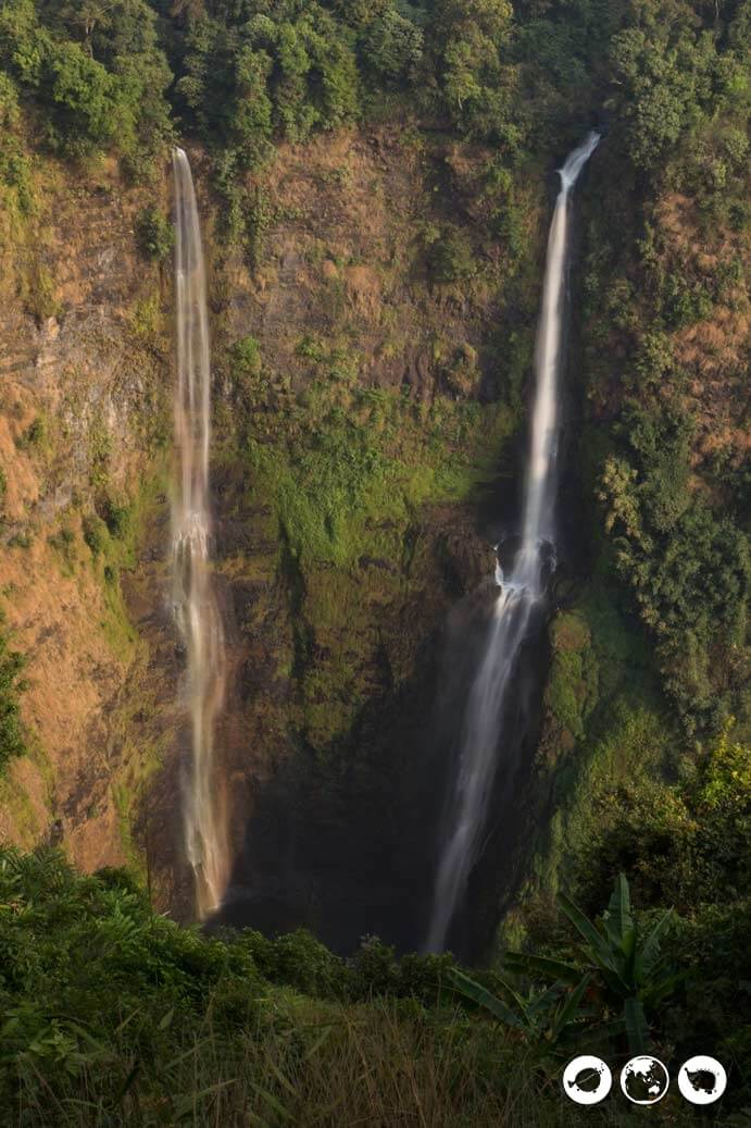 Tayicseua waterfalls in Bolaven Plateau