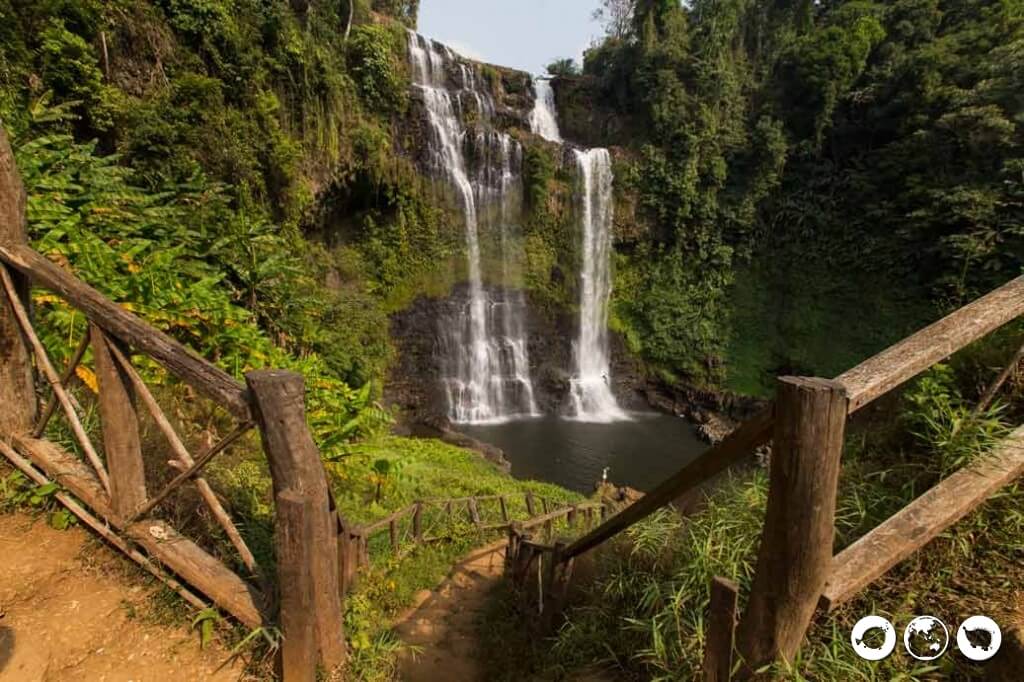 Tad Yuang waterfall on the bolaven plateau