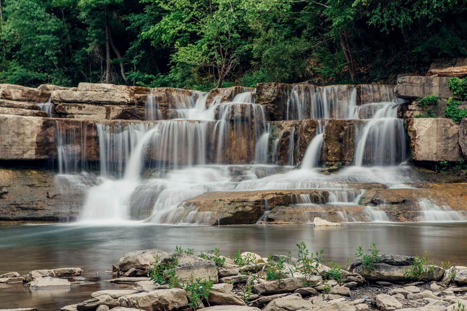 A long exposure of the lower falls at Taughannock Falls State Park