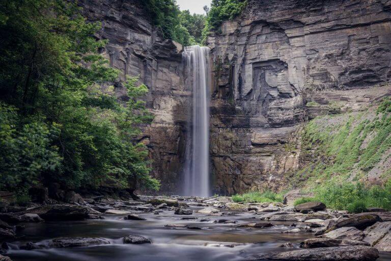 A long exposure of the main waterfall at Taughannock Falls State Park