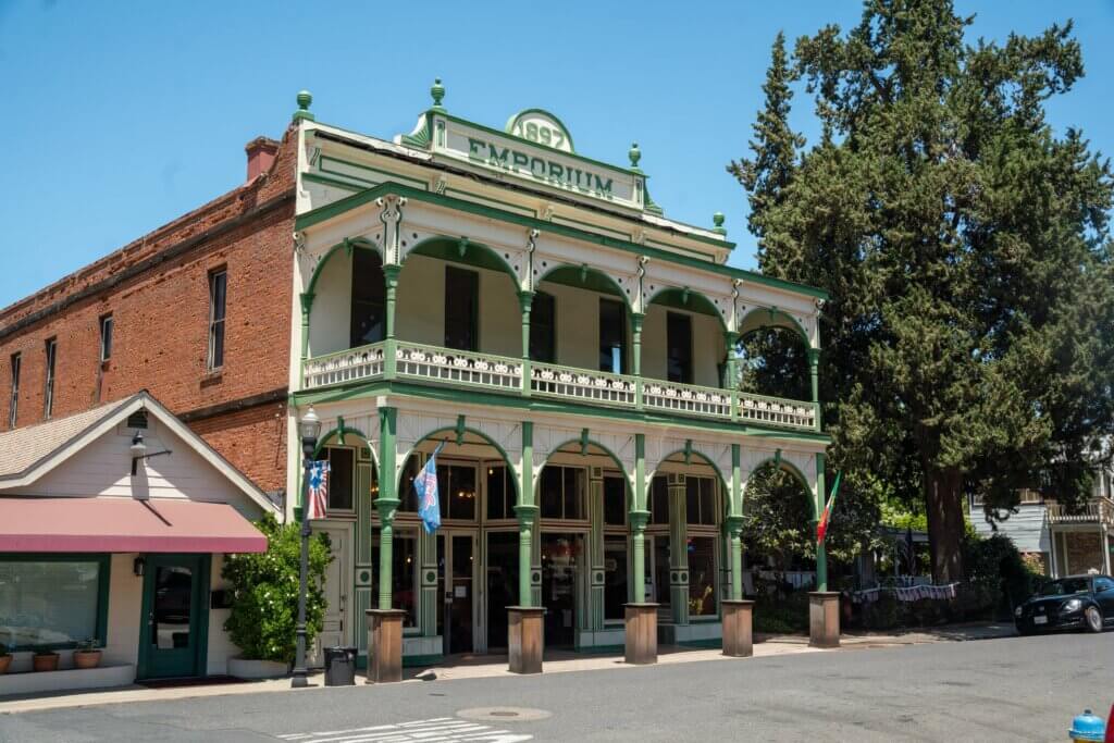 The Emporium in Jamestown, California a cool gold rush era town in Tuolumne County