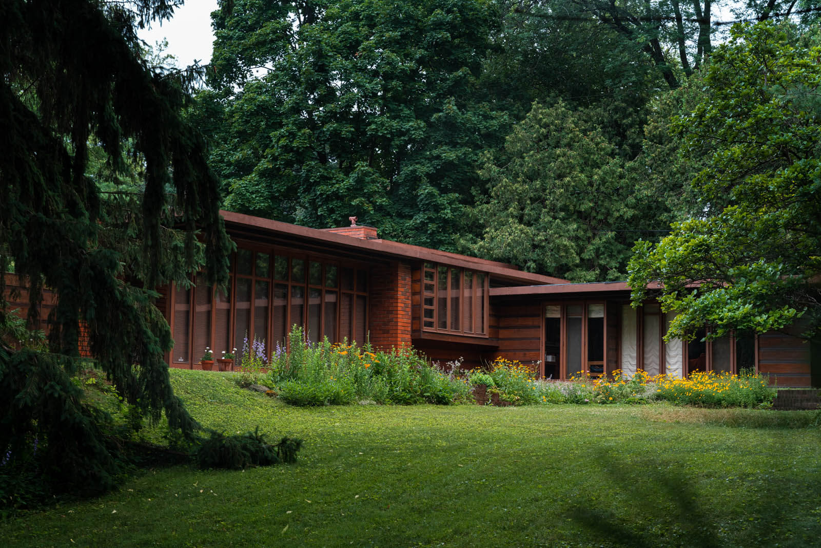 The Herbert Jacobs Usonian house in Madison Wisconsin by Frank Lloyd Wright
