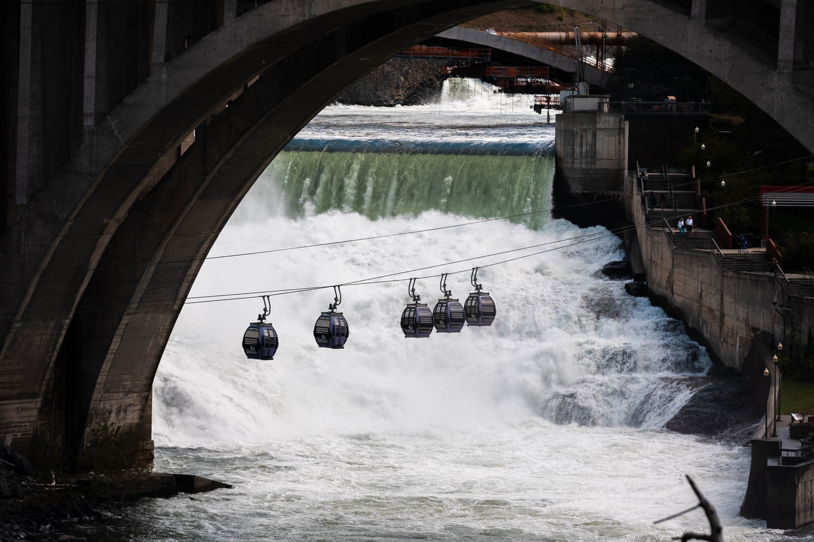 The Numerica Skyride over Spokane Falls in Washington