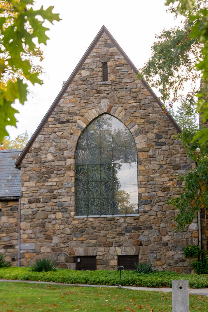 The Rose Window during the daytime by Henri Matisse at The Union Church of Pocantico Hills in the Hudson Valley New York