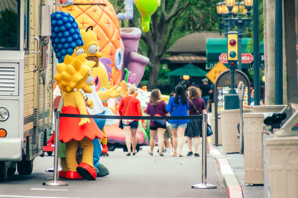 The Simpsons at Universal Studios Orlando