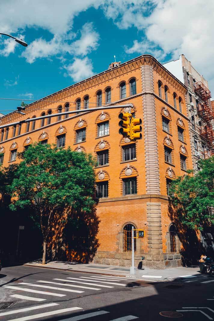 The famous Candle Building in Nolita NYC