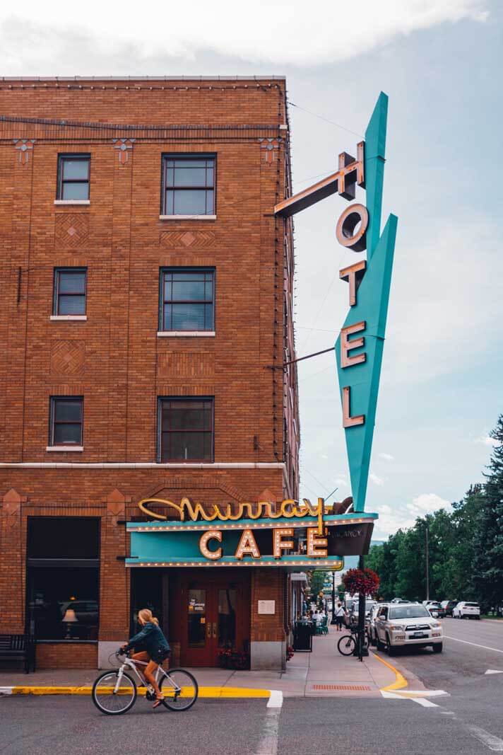 The historic Murray Hotel in Livingston Montana 