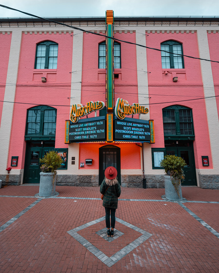 The historic Music Hall in Portsmouth New Hampshire