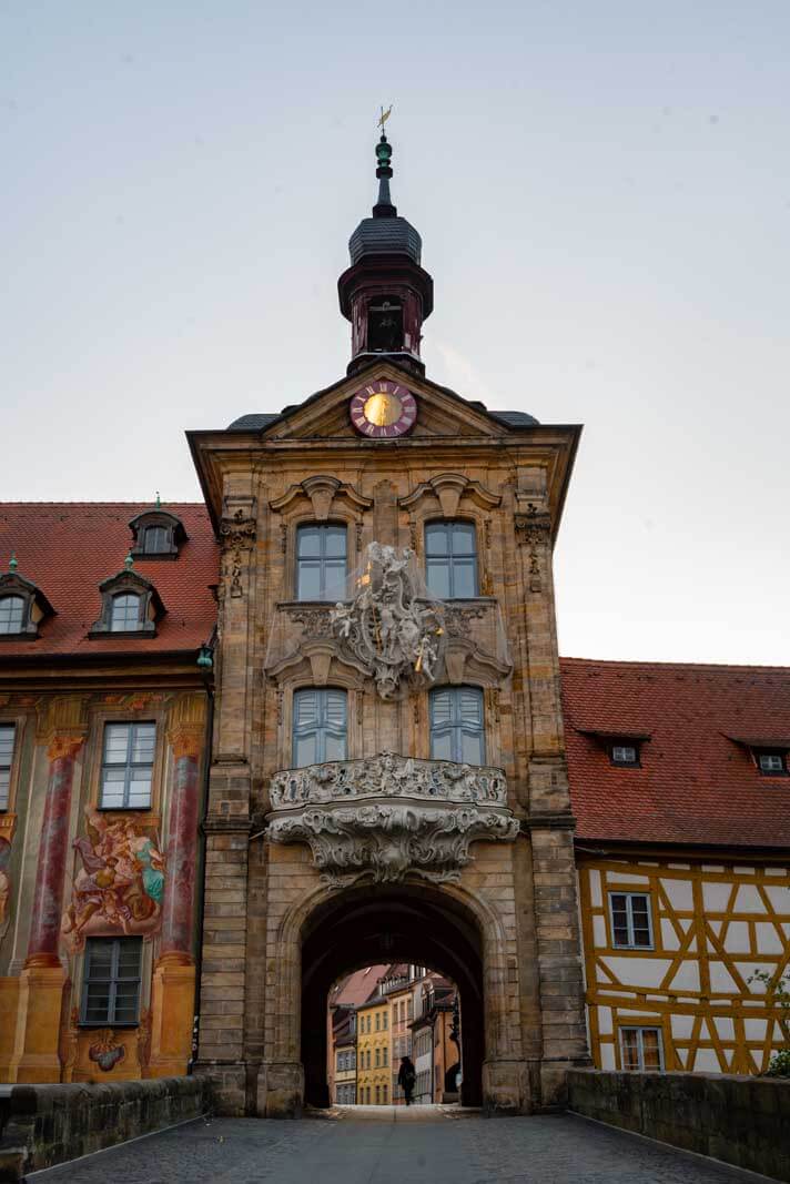 Town hall bridge in Bamberg Germany