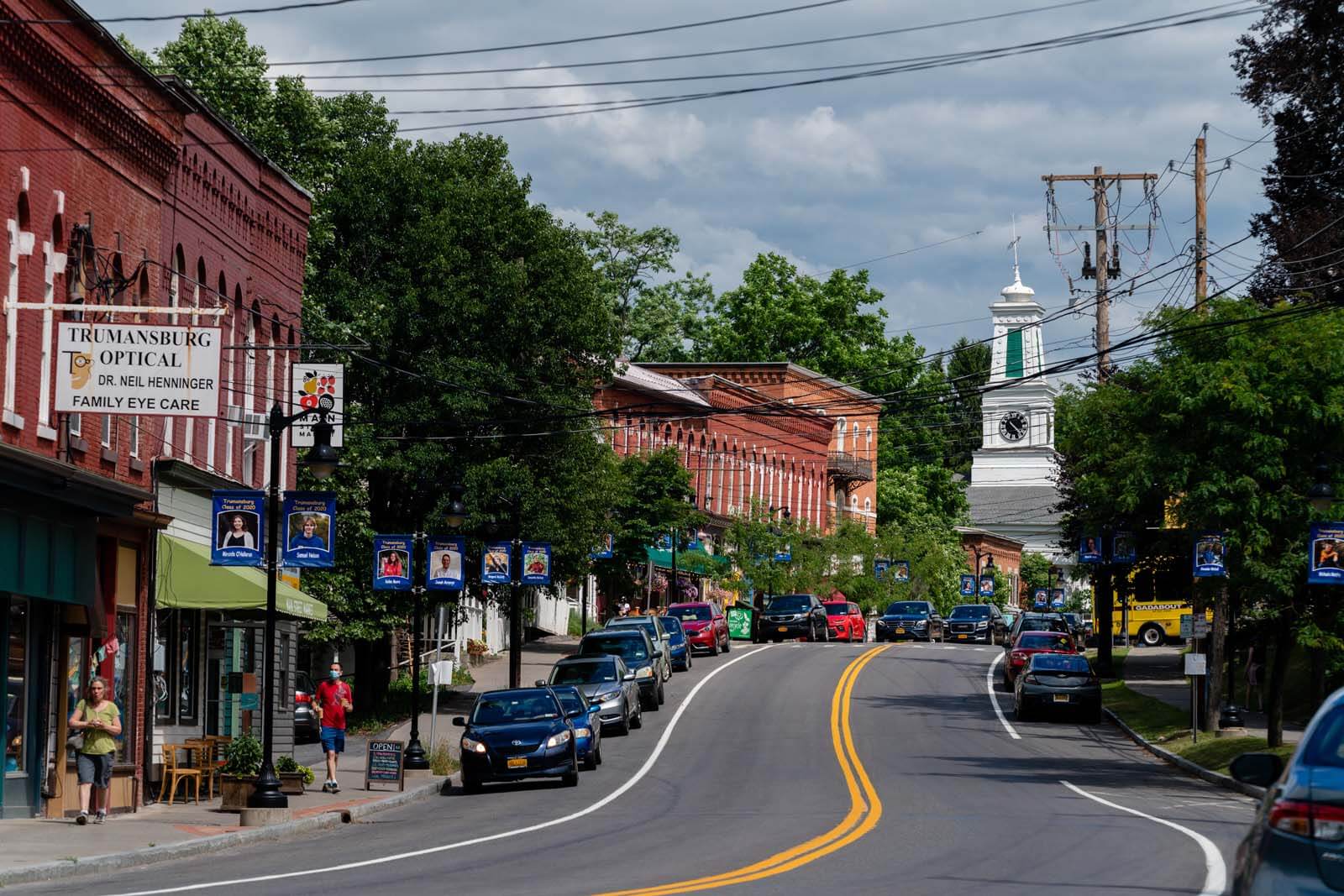 downtown Trumansburg New York