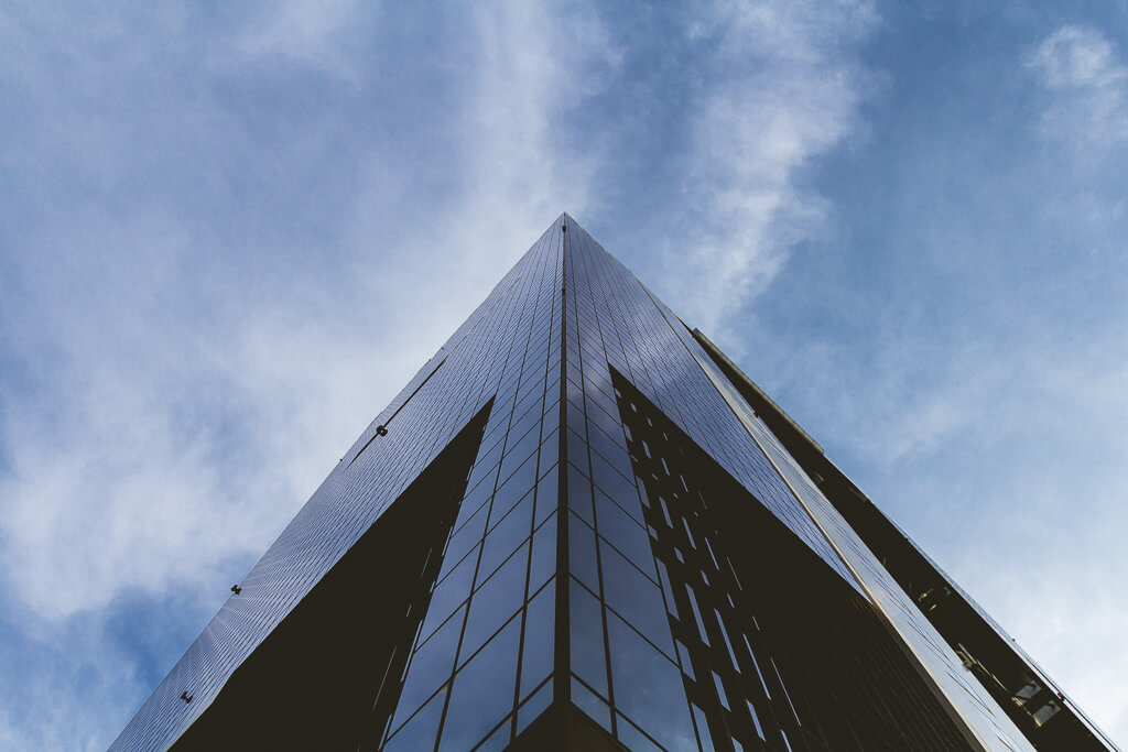 Umeda Sky Building looking up