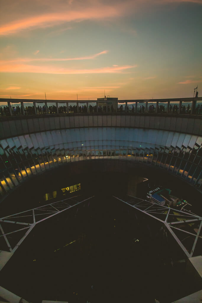 Umeda Tower Sunset view