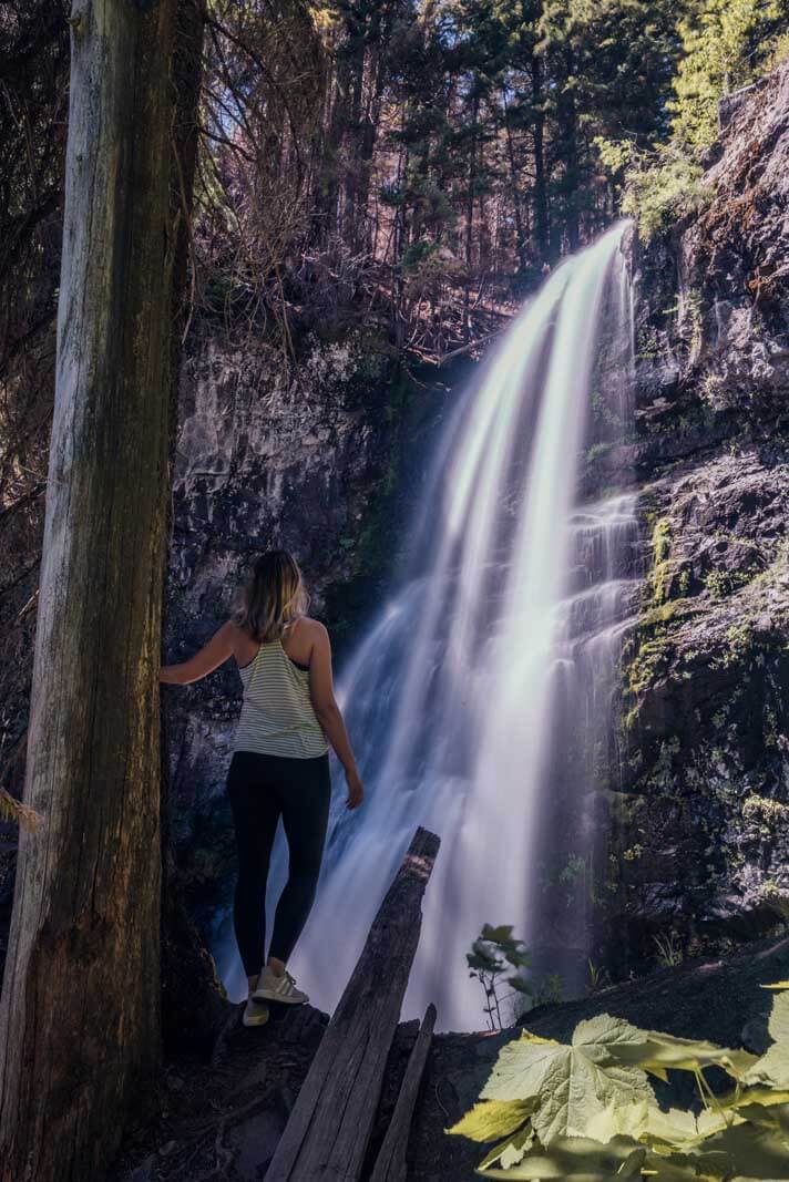 Megan at Union Creek Falls in Wenatchee National Forest