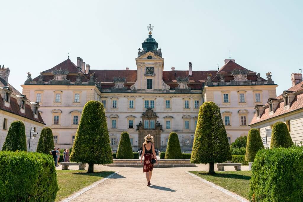 entrance to Valtice Chateau