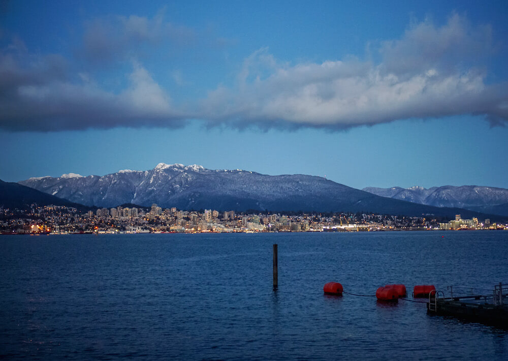 Beautiful view of Vancouver in Canada