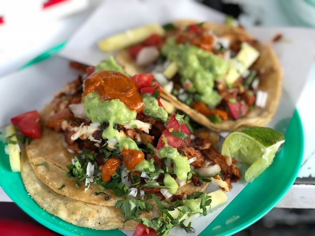 Amazing street tacos in Mexico City