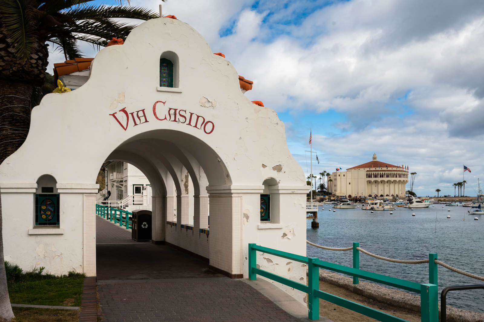 Via Casino view on Catalina Island in California