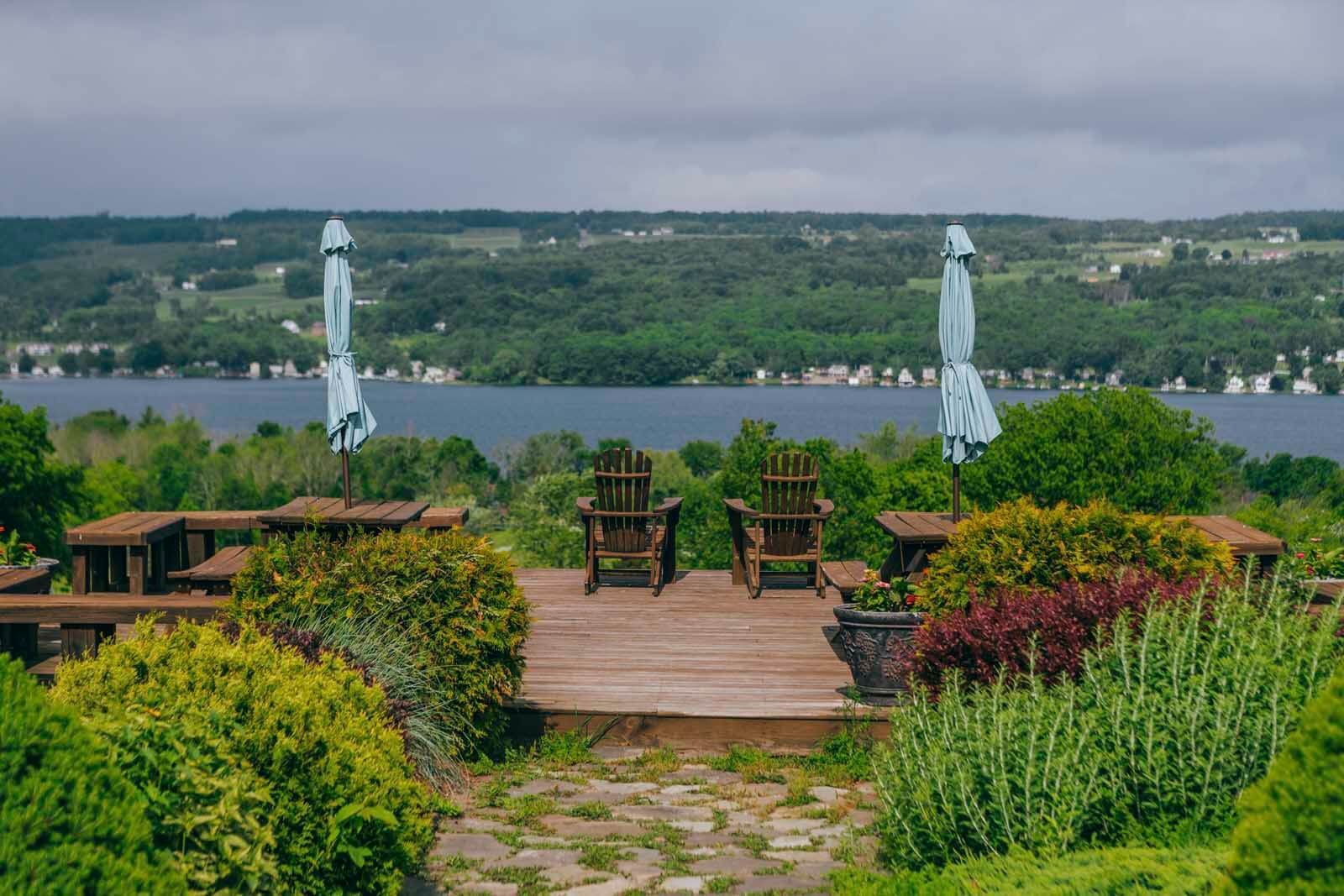 View of Keuka Lake at Keuka Spring Vineyard