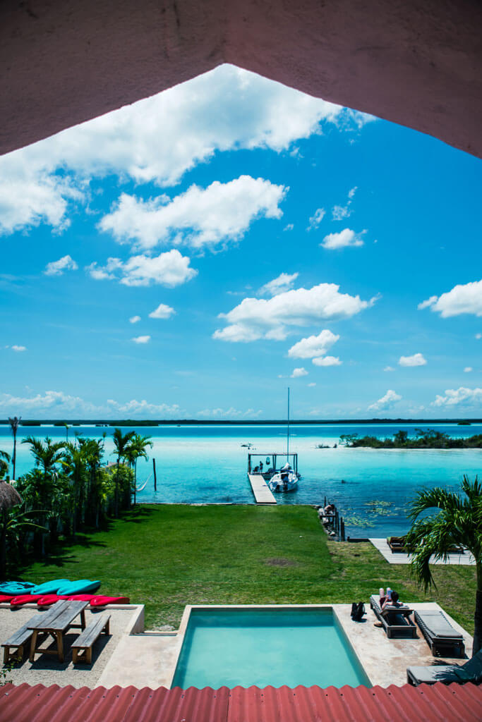 View from Casa Bakal in Bacalar