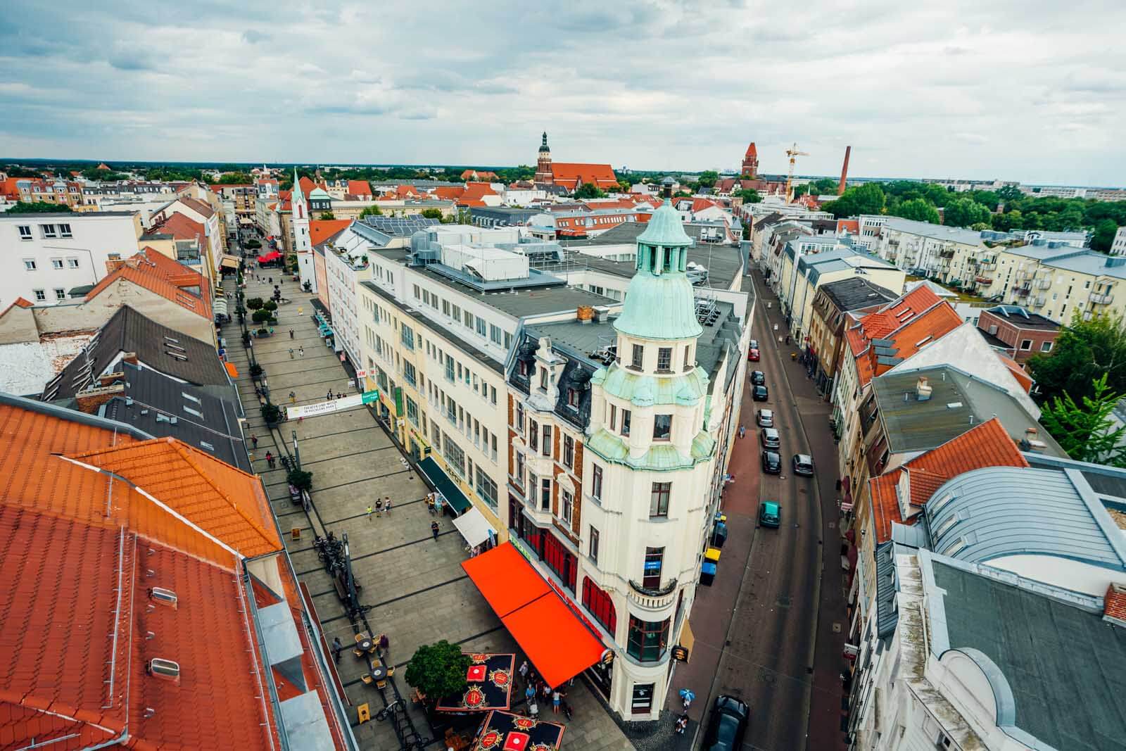 View from Tower in Cottbus Germany