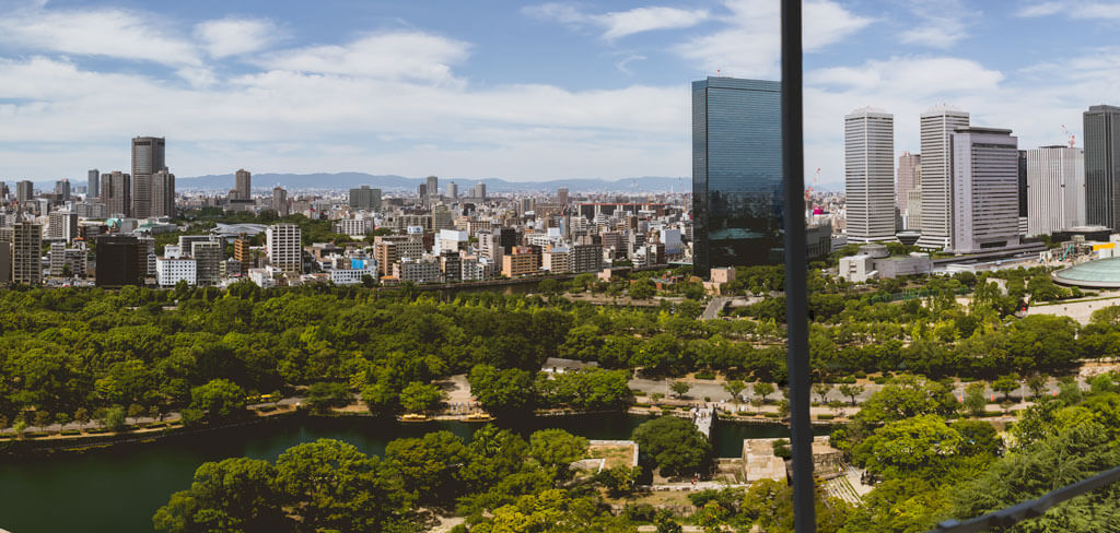 View from inside Osaka Castle