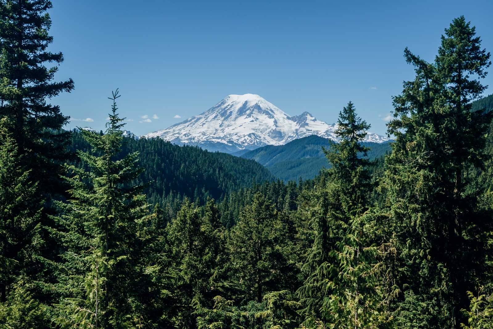 Amazing view of Mt. Rainer from White Pass