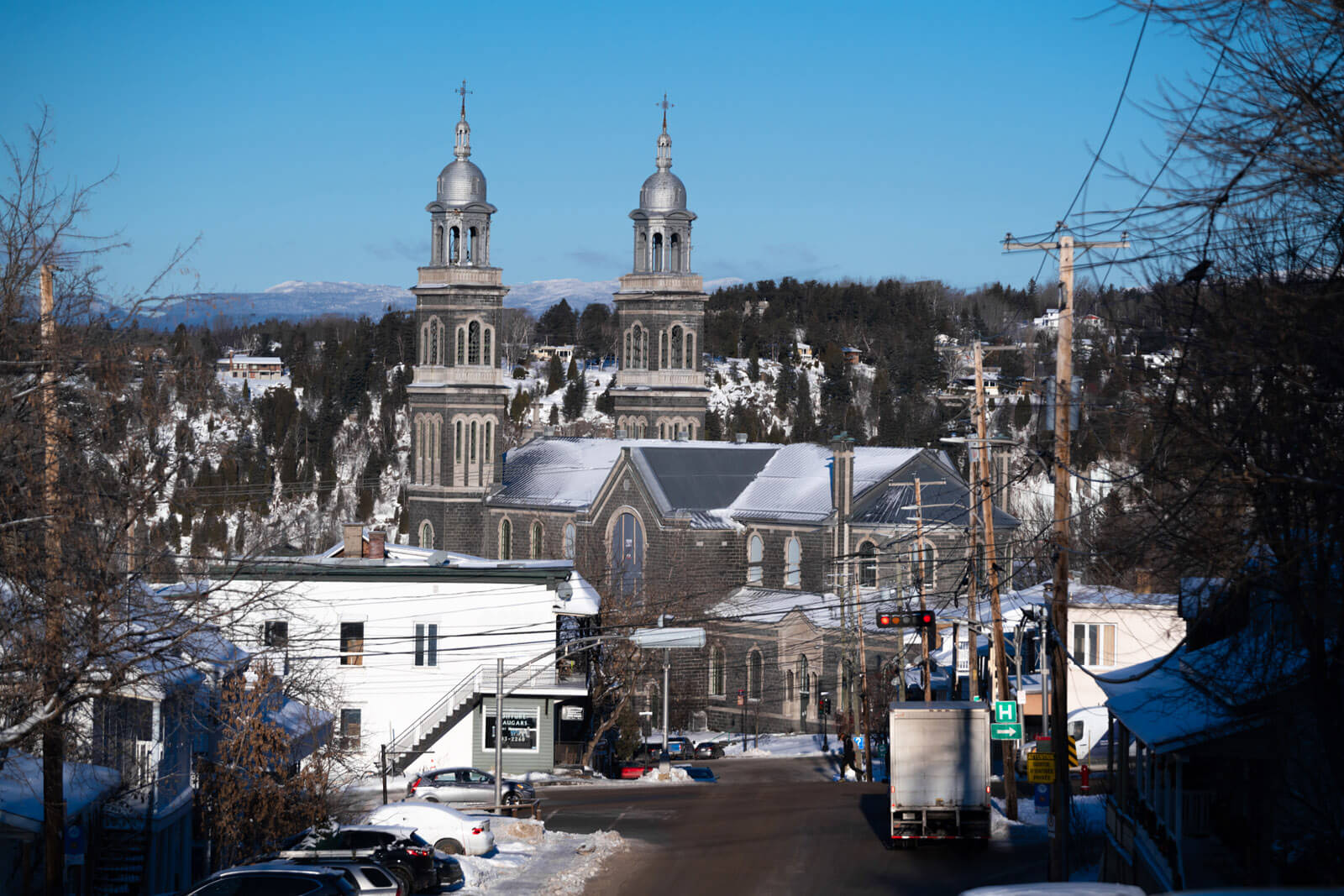 View of Saguenay from Chicoutimi in Quebec