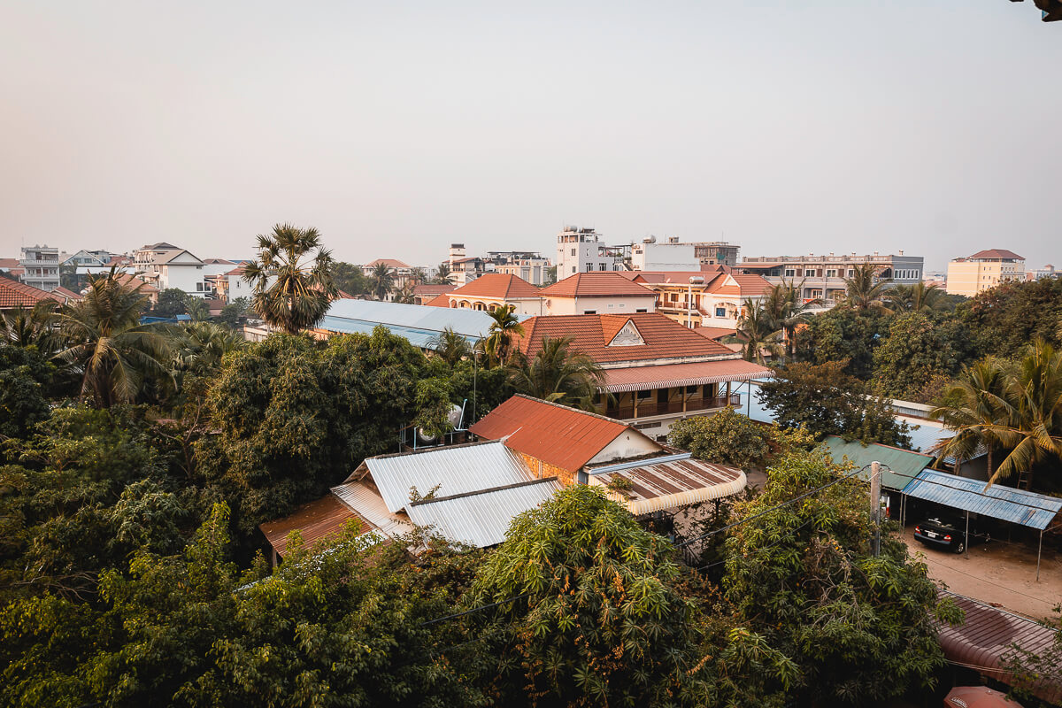 View of Siem Reap in Cambodia