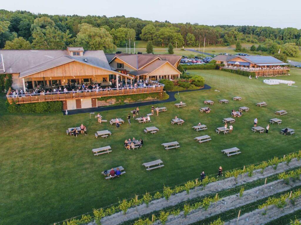 Wagner Vineyards on Friday evening in the Finger Lakes