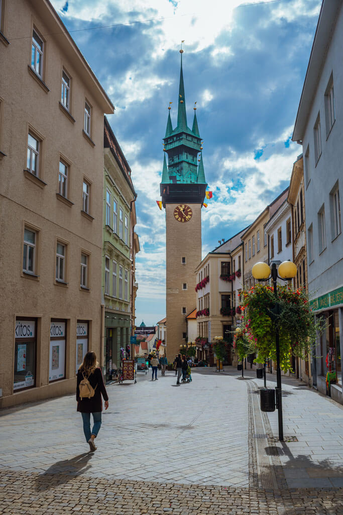 Town Center of Znojmo in the Czech Republic