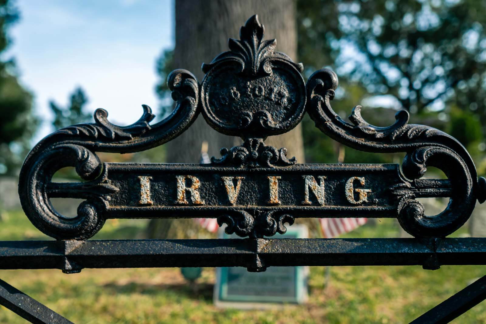 Washington Irvings family plot in Sleepy Hollow Cemetery