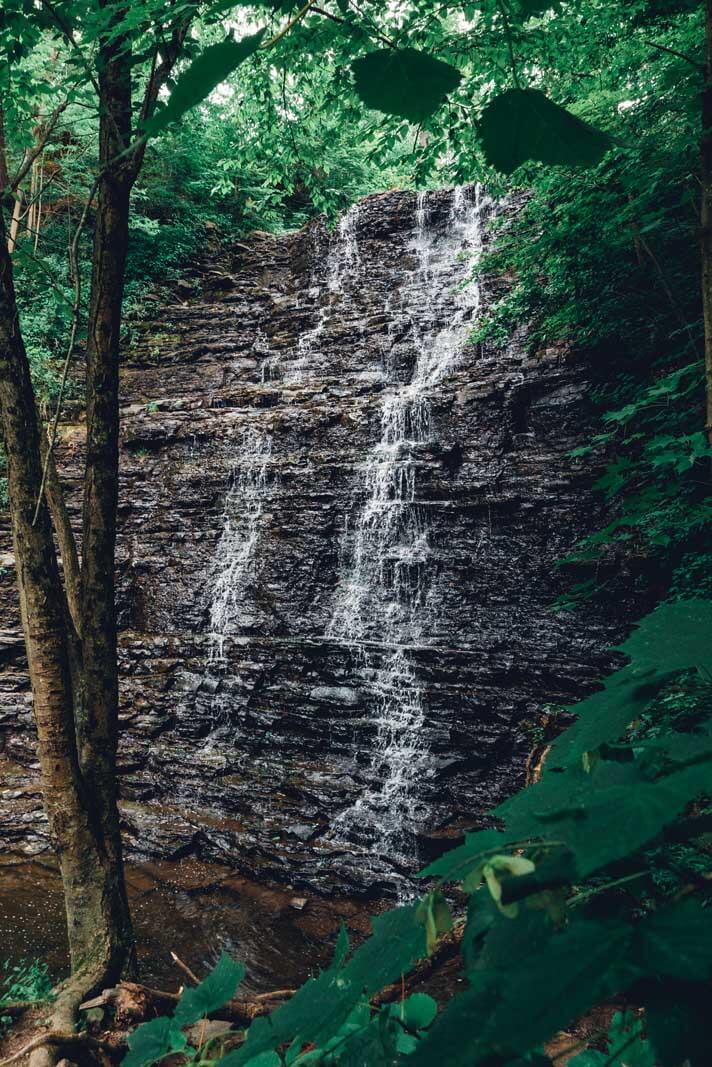 Waverly Glen Waterfall in the Finger Lakes Region