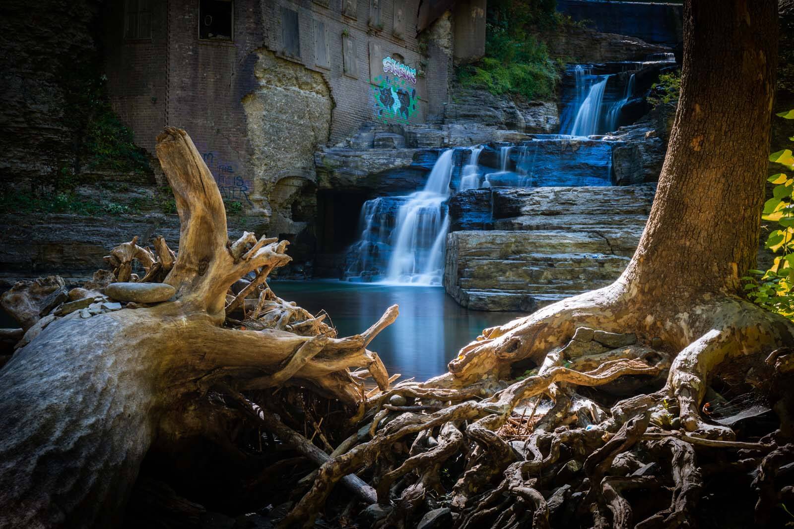 Wells Falls on Six Mile Creek in Ithaca New York