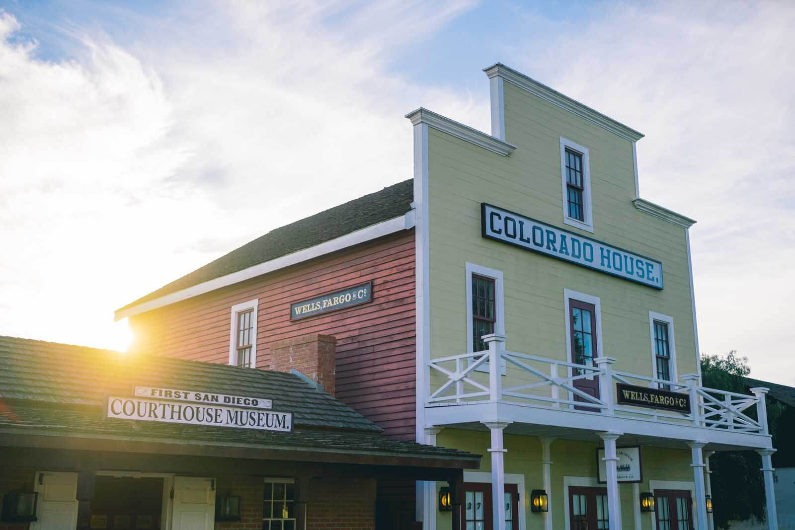 Wells Fargo Museum in the Colorado House at Old Town San Diego