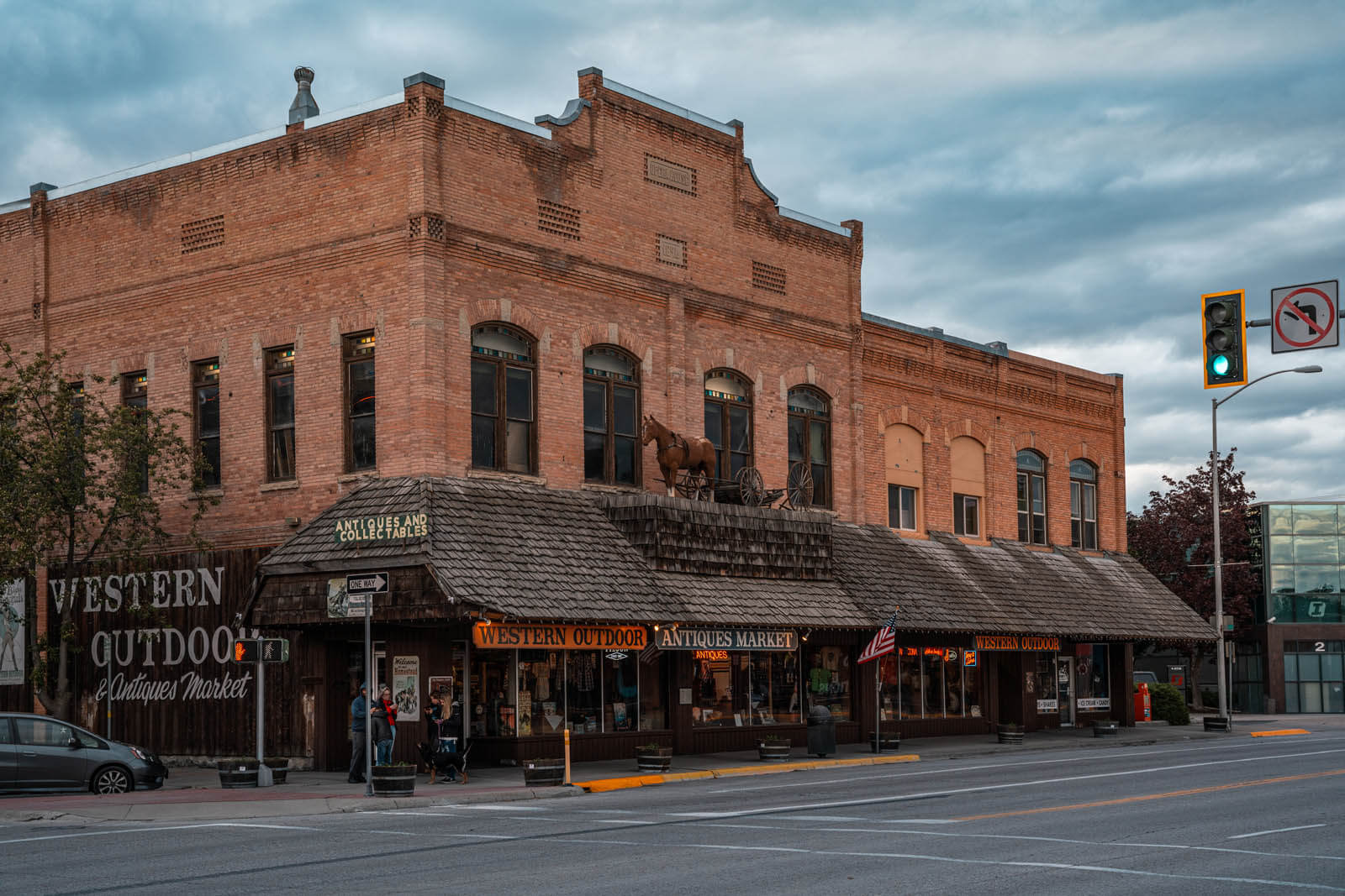 Western Outdoor and Antique Shop in Downtown Kalispell Montana