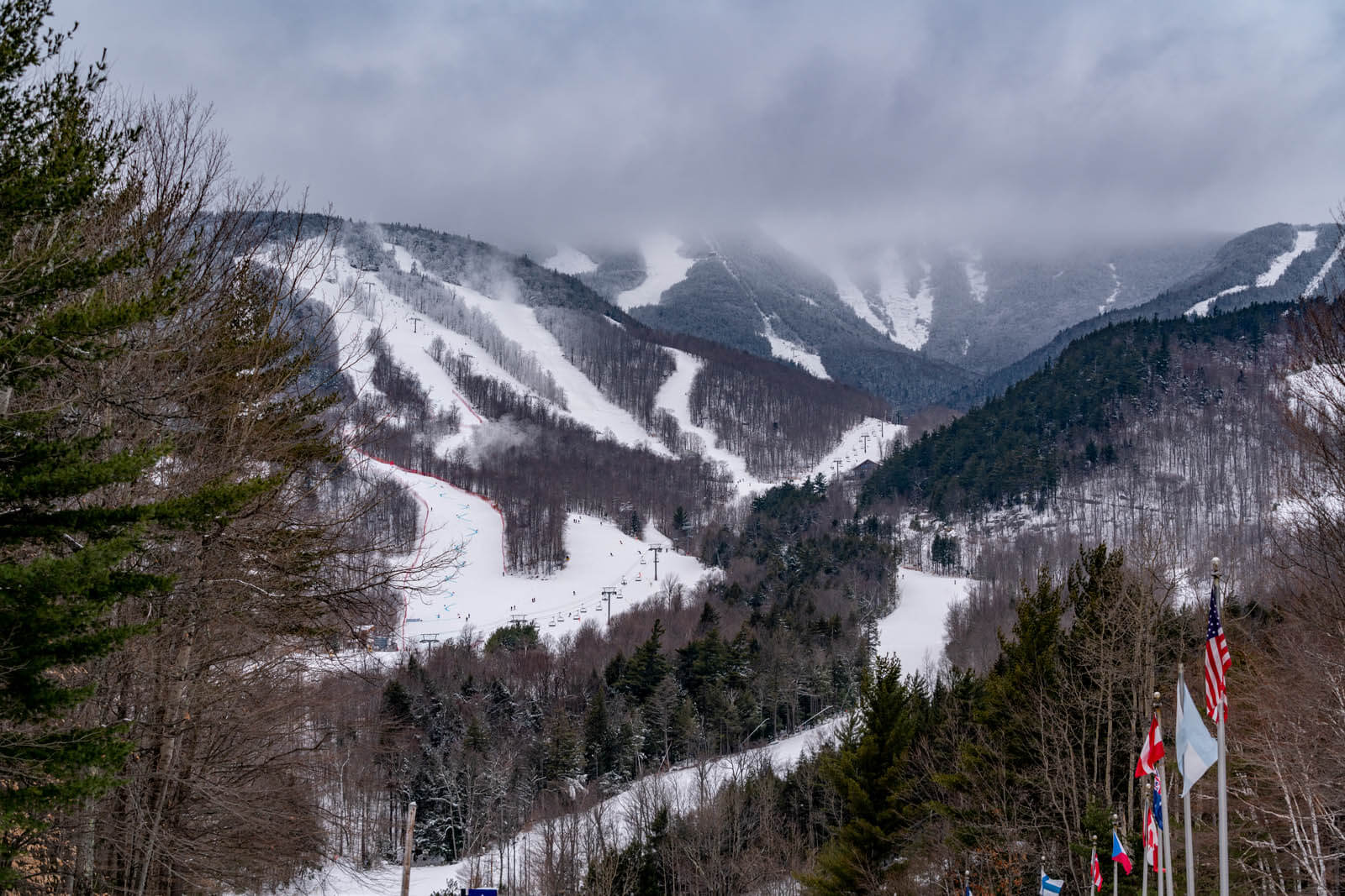 White Face Mountain ski resort near Lake Placid in the Adirondacks in New York