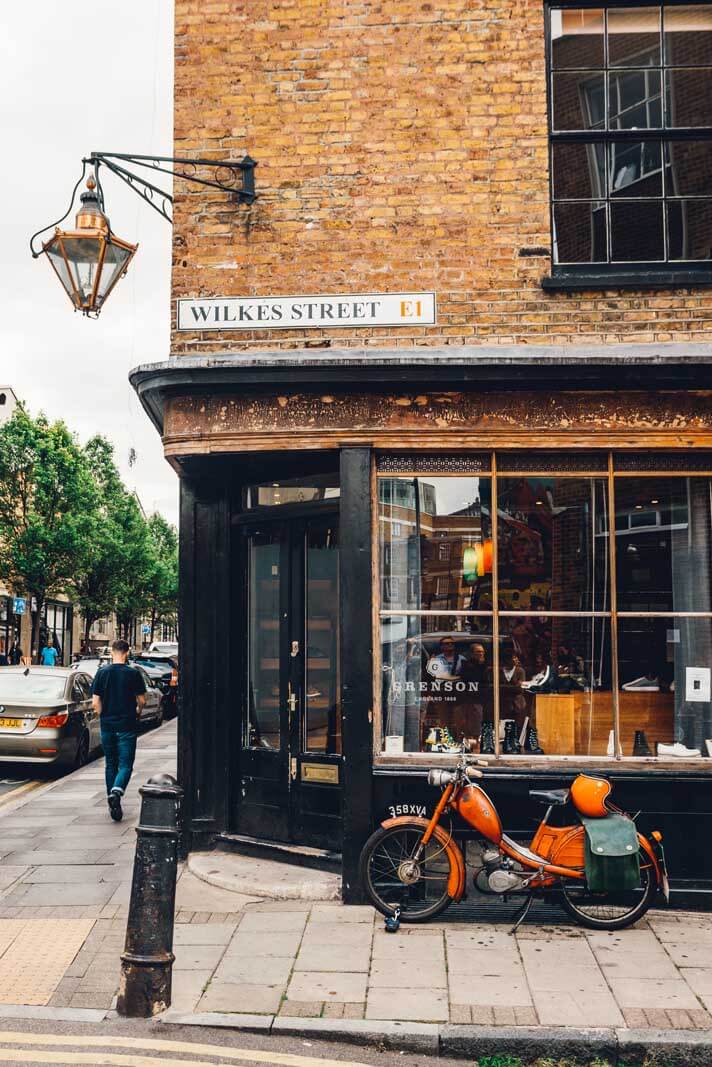 Wilkes Street in London East End
