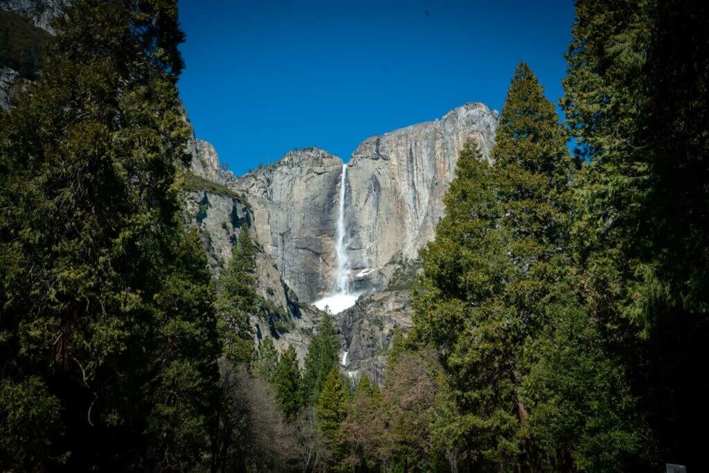Yosemite Falls in the Yosemite Valley in California