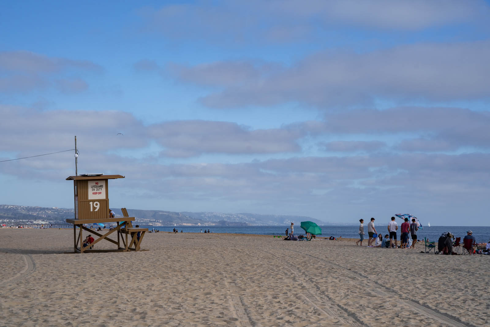 a stretch of beach and view in Newport Beach California
