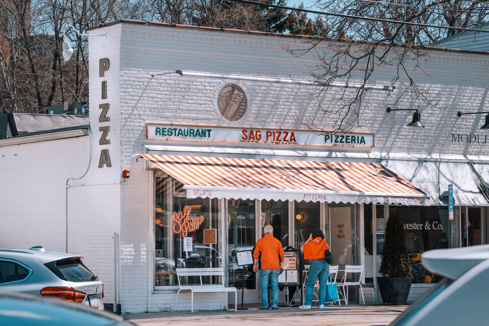 adorable pizza shop in Sag Harbor one of the most charming towns in the Hamptons New York