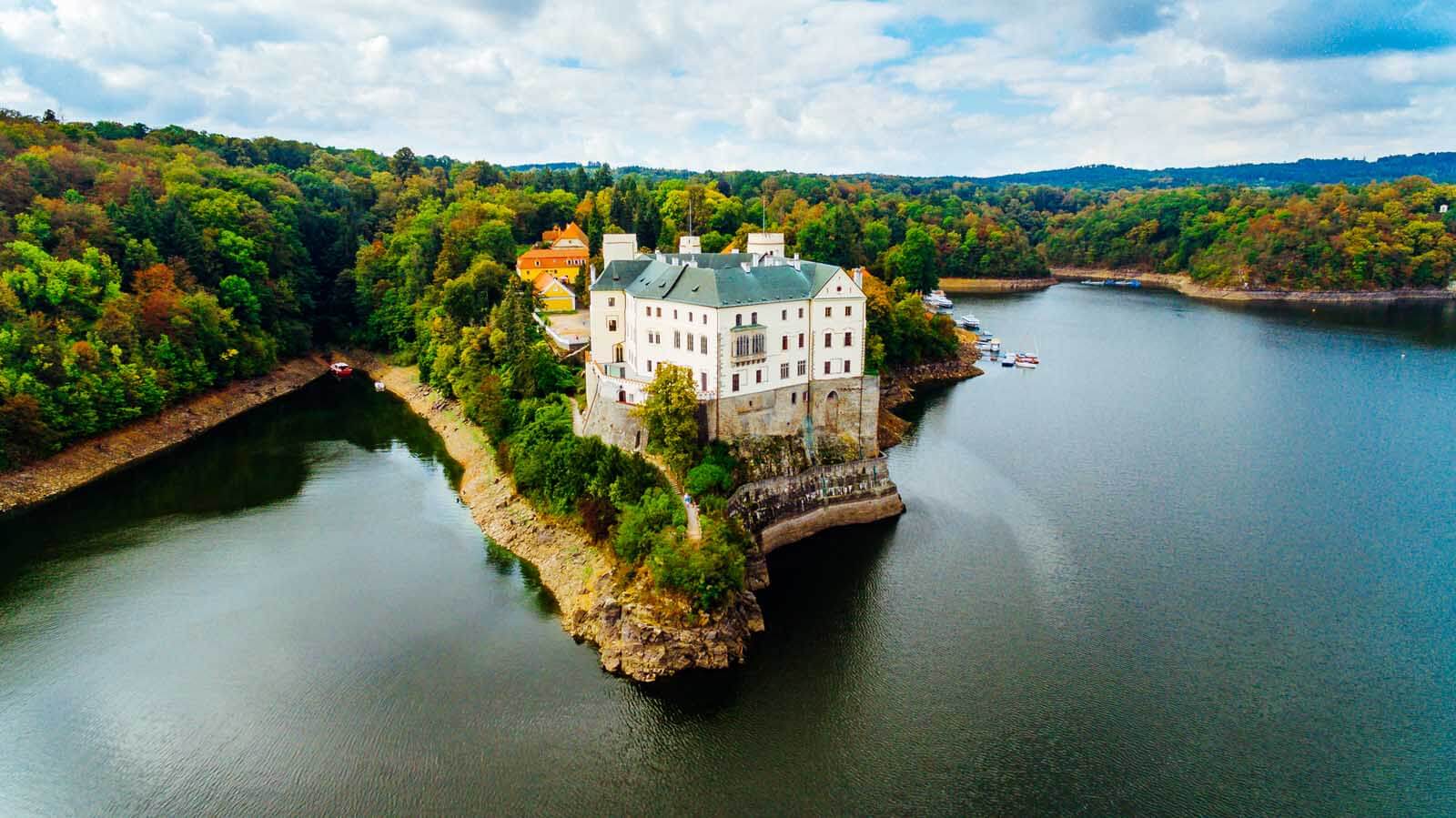 Orlik Castle in South Bohemia