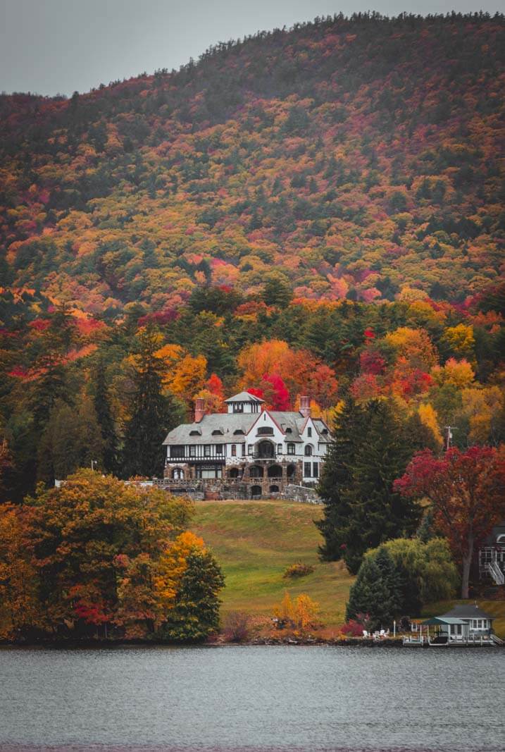 beautiful home on Lake George in the Adirondacks in NY