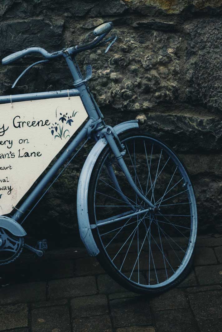 Cute bicycle on Kirwans Lane in Galway