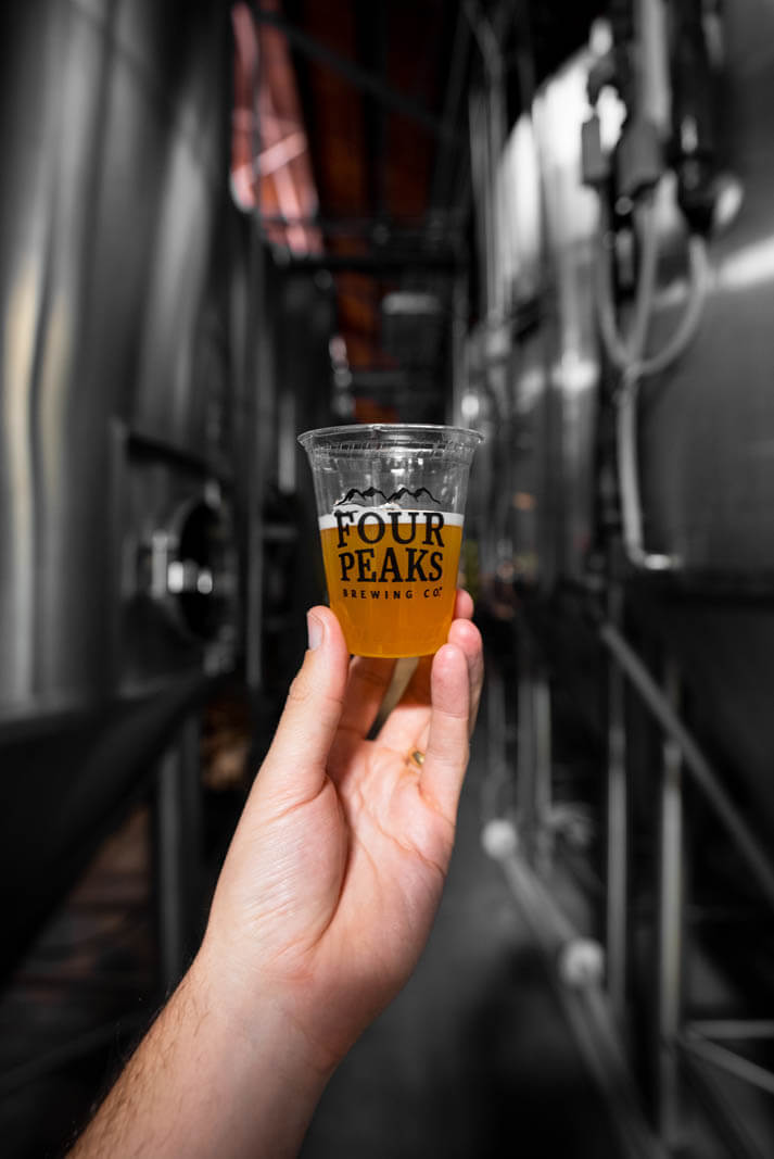 brewery tour at Four Peaks Brewing in Tempe Arizona